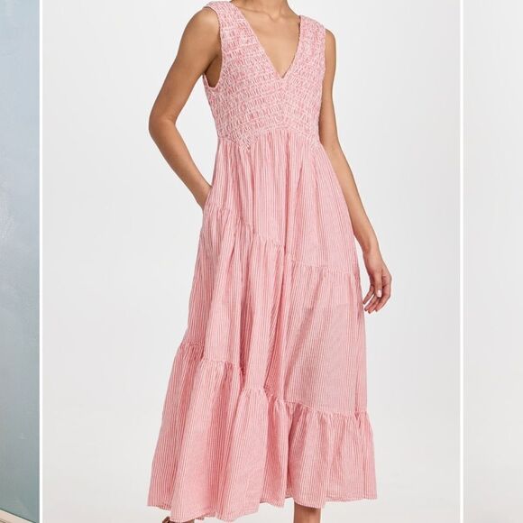 Free people Juno Maxi Dress in Guava Combo - Picture 6 of 16